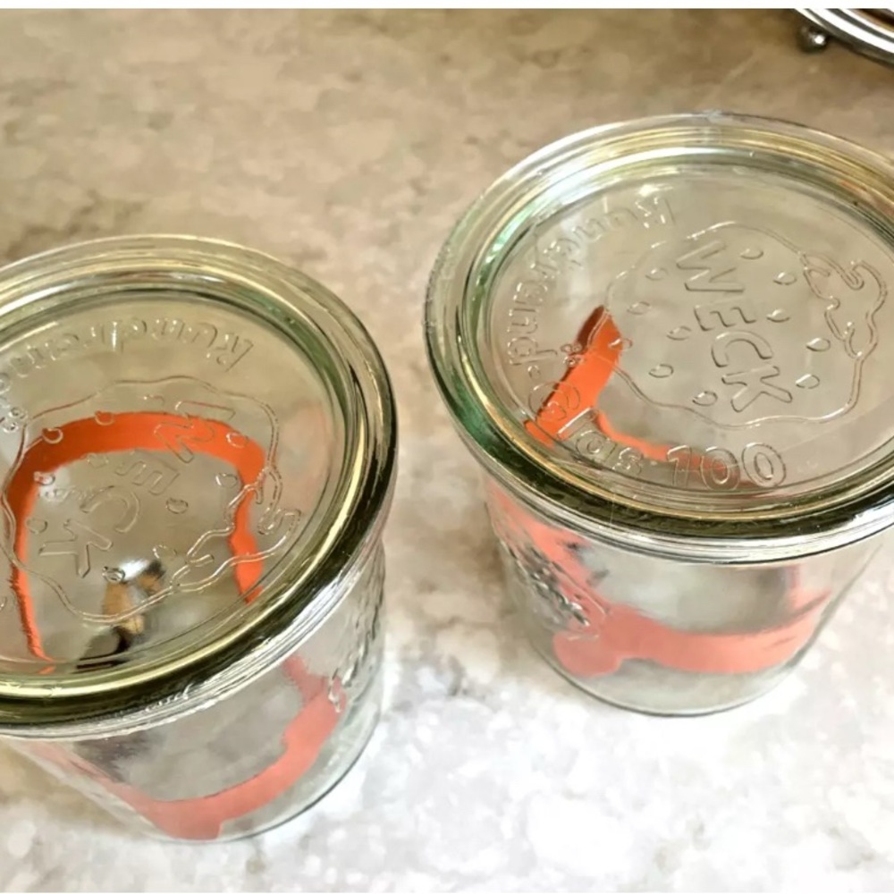 2 New WECK 742 Canning Jar 580 ML 19.6 oz